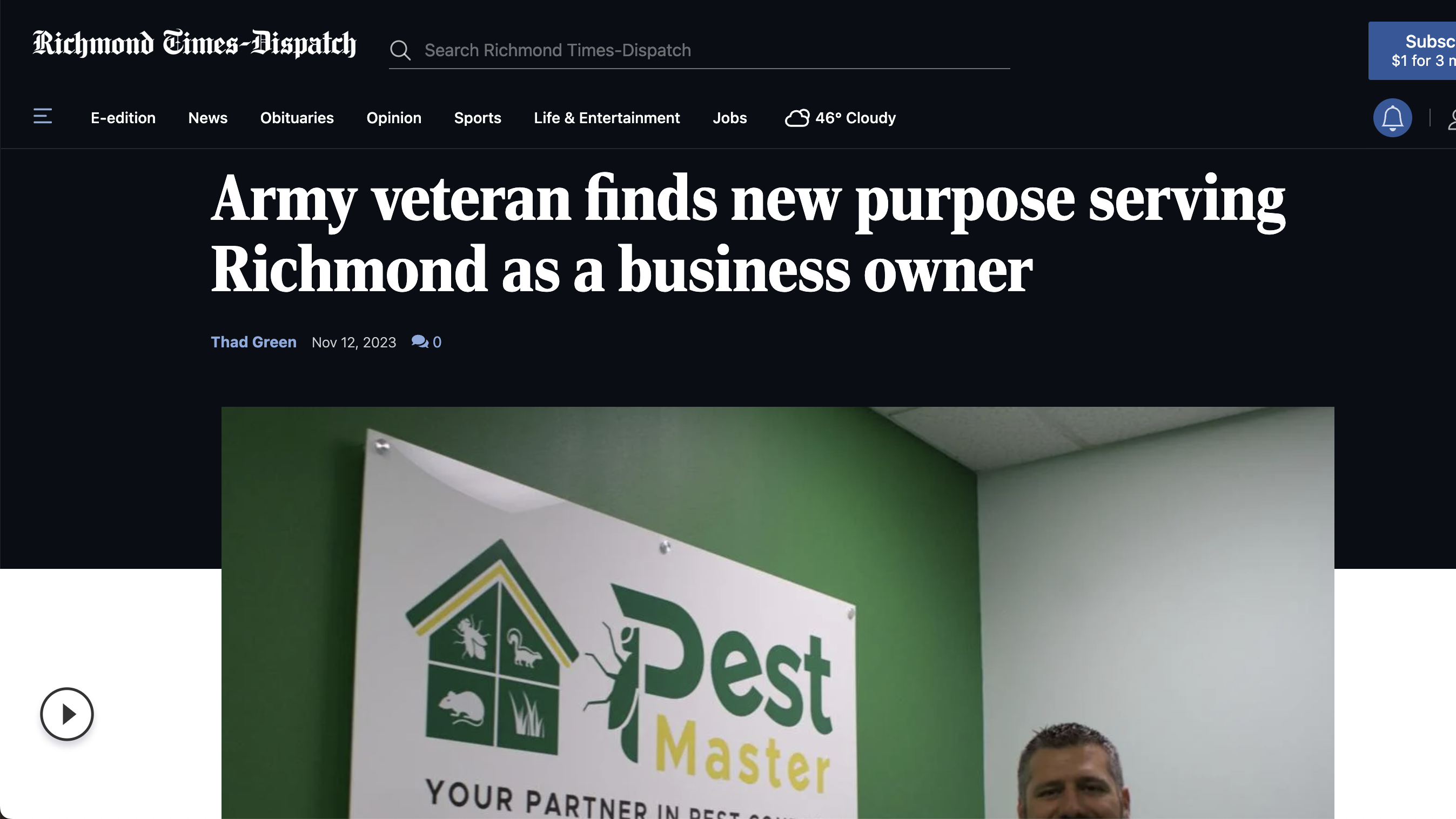 Army veteran finds new purpose serving Richmond as a business owner